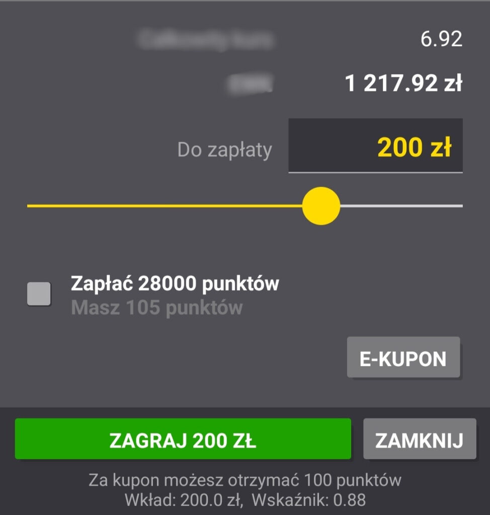 cashback 200 zł fortuna