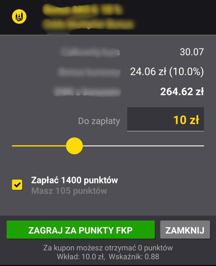 freebet 10 zł w fortunie